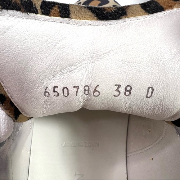 Alexander McQueen Leopard Suede Sneakers Size 38 - Picture 4 of 12